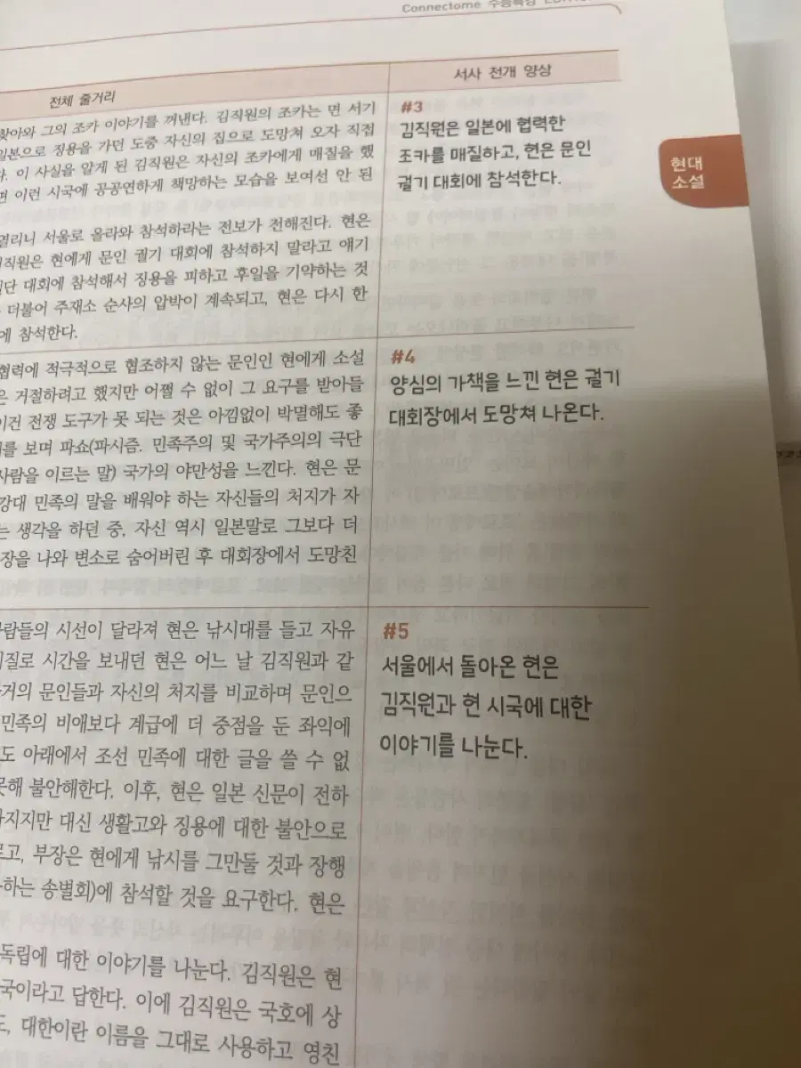 시대인재n전용 컨텐츠 수특 문학 분석서 현대산문편